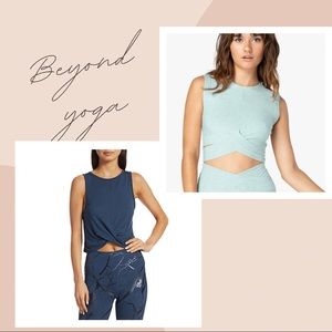 2 Beyond Yoga crop tank tops size M